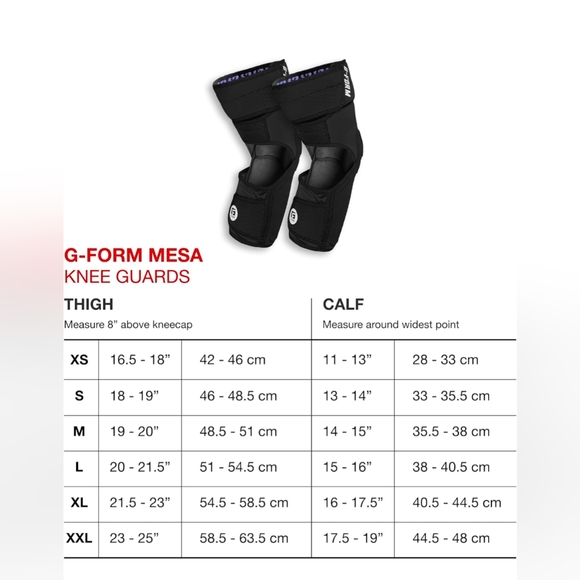 NEW G-Form Mesa Knee Guards Size Small Mountain Biking - Picture 7 of 7